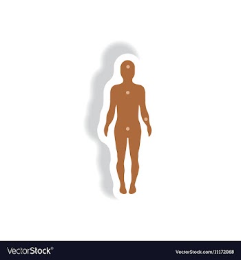 Paper sticker various symptoms of AIDS on vector image