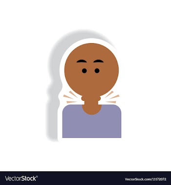 Paper sticker various symptoms of AIDS on vector image