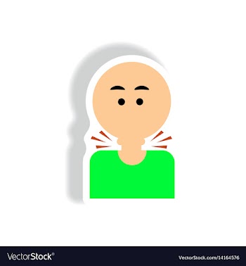 Paper sticker various symptoms of aids on vector image