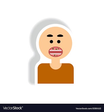 Paper sticker various symptoms of aids on vector image