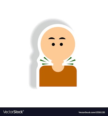 Paper sticker various symptoms of aids on vector image