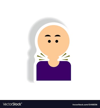 Paper sticker various symptoms of aids on vector image