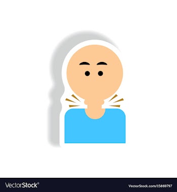 Paper sticker various symptoms of aids on vector image