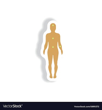 Paper sticker various symptoms of leukemia vector image