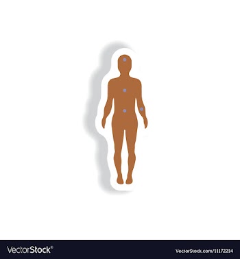 Paper sticker various symptoms of leukemia vector image