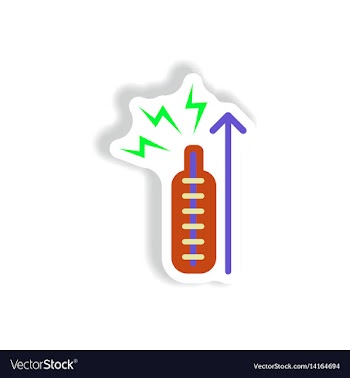 Paper sticker various symptoms of leukemia vector image