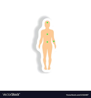 Paper sticker various symptoms of leukemia vector image