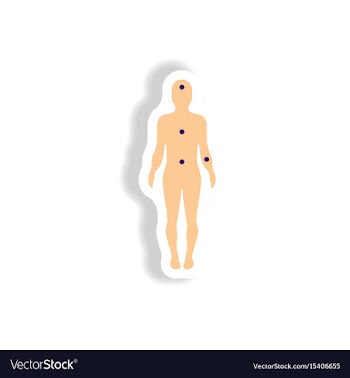 Paper sticker various symptoms of leukemia vector image
