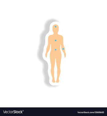 Paper sticker various symptoms of leukemia vector image