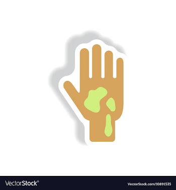 Paper sticker various symptoms of Malaria vector image