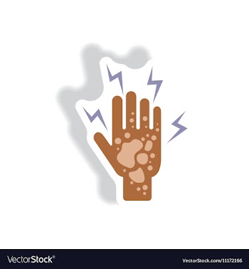 Paper sticker various symptoms of Malaria vector image