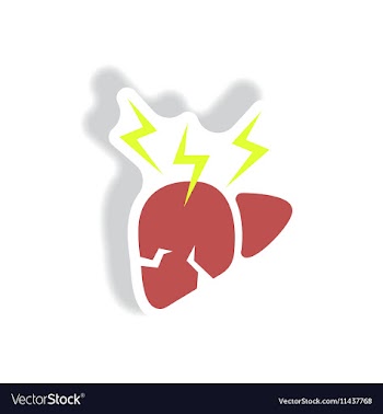 Paper sticker various symptoms of Malaria vector image