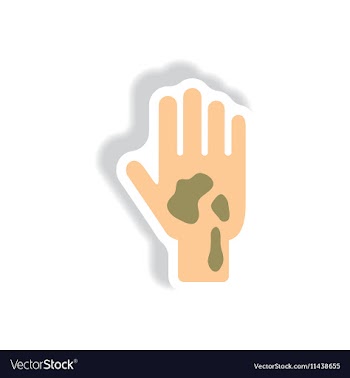Paper sticker various symptoms of Malaria vector image