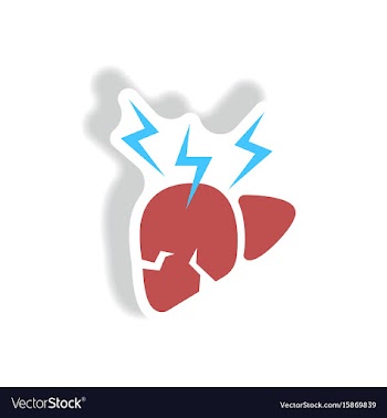 Paper sticker various symptoms of malaria vector image