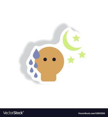 Paper sticker various symptoms of vector image