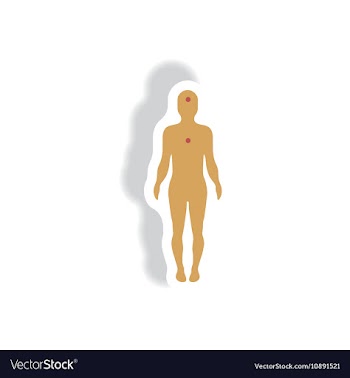 Paper sticker various symptoms of vector image