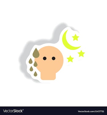 Paper sticker various symptoms of vector image