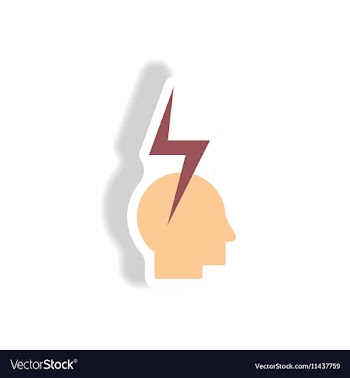 Paper sticker various symptoms of vector image