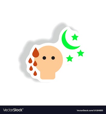 Paper sticker various symptoms of vector image