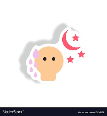 Paper sticker various symptoms of vector image