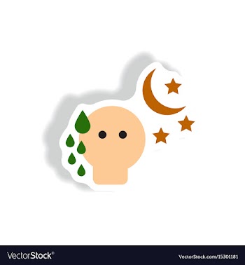 Paper sticker various symptoms of vector image