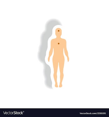 Paper sticker various symptoms of vector image
