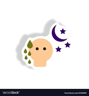 Paper sticker various symptoms of vector image