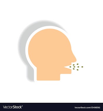 Paper sticker various symptoms of vector image