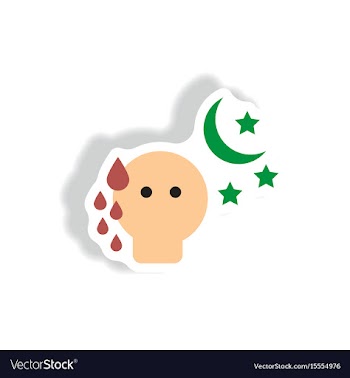 Paper sticker various symptoms of vector image