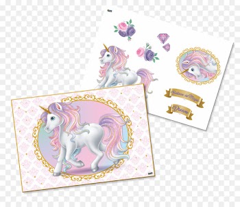 Paper Table Unicorn Cloth Napkins Party - unicornio 