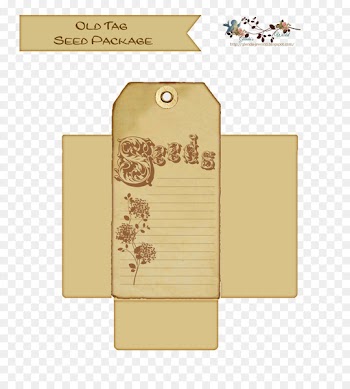 Paper Template Seed Envelope Label - Envelope 