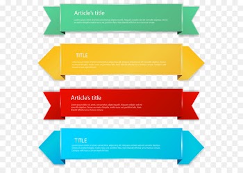 Paper Textile Label Banner Ribbon - Vector hand-painted color banners 