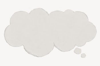 Paper thought bubble mockup, off-white | Free PSD Mockup - rawpixel