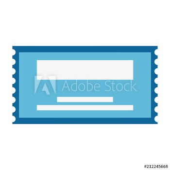 paper ticket entrance icon