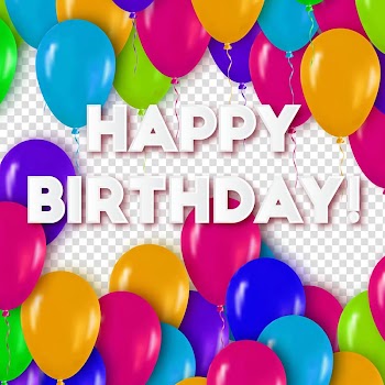 Paper Toy balloon Color, Colorful balloons decorated birthday greeting card transparent background PNG clipart