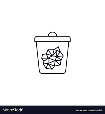 paper trash creative icon from recycling icons