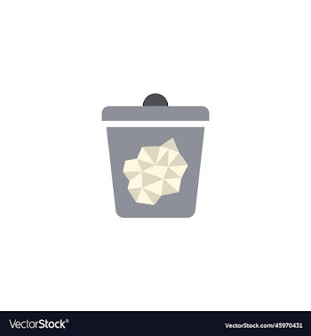 paper trash creative icon from recycling icons
