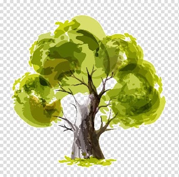 Paper Tree Drawing Watercolor painting, tree transparent background PNG clipart