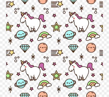Paper Unicorn Adhesive Partition wall Wallpaper - Vector Unicorn 