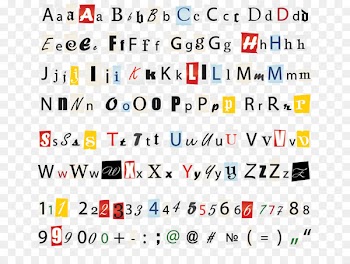 Paper Vehicle License Plates Line Point Font - alphabetisierung 