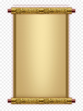 Paper Volume Parchment - Reel gold frame 