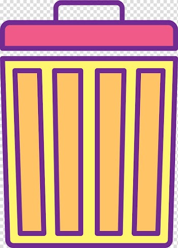 Paper Waste container Lid, Color trash can transparent background PNG clipart