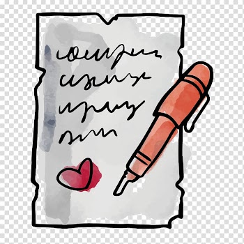 Paper Watercolor painting, pen letter paper transparent background PNG clipart