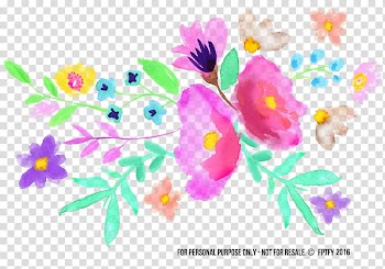 Paper Watercolor painting , watercolor flower transparent background PNG clipart