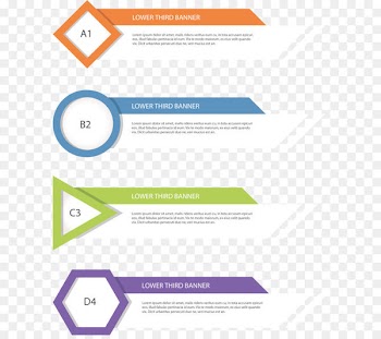 Paper Web banner Geometry - Geometry title box banners 
