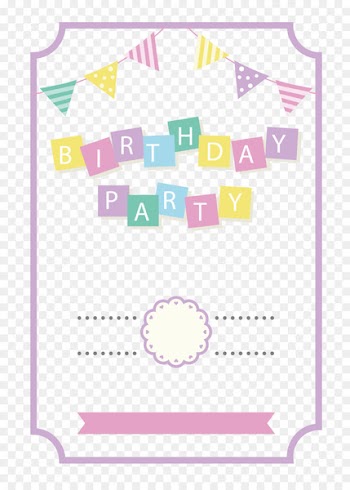 Paper Wedding invitation Birthday Party Convite - Hand painted birthday decorations 
