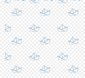Paper - White seamless background vector origami boat 