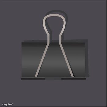 Paperclip stationery tool vector illustration | Free stock vector - 390349