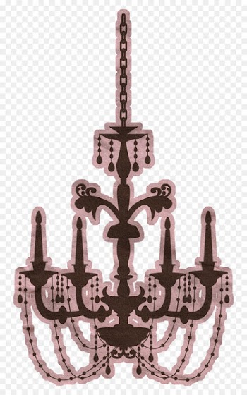 Papercutting Chandelier Candle - Paper-cut style candle 