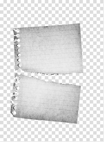 Papers, torn black lined paper transparent background PNG clipart